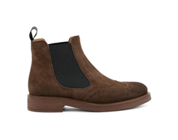 BEATLES IN PELLE SCAMOSCIATA CON FINISH OMBREGGIATO CACAO